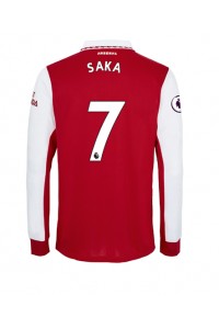 Arsenal Bukayo Saka #7 Voetbaltruitje Thuis tenue 2022-23 Lange Mouw